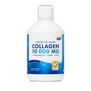 Front image: Swedish Nutra marine collagen pure peptide liquid berry flavour 500ml bottle