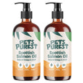 Pets Purest Scottish Salmon Oil Food Topper for Pets - 2 x 300ml
