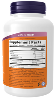 Now Foods Lecithin 1200 mg Softgels