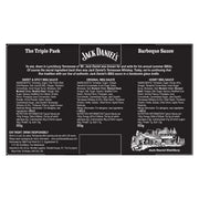 Jack Daniel's BBQ Sauce Variety Pack ingredients label 3 x 553g