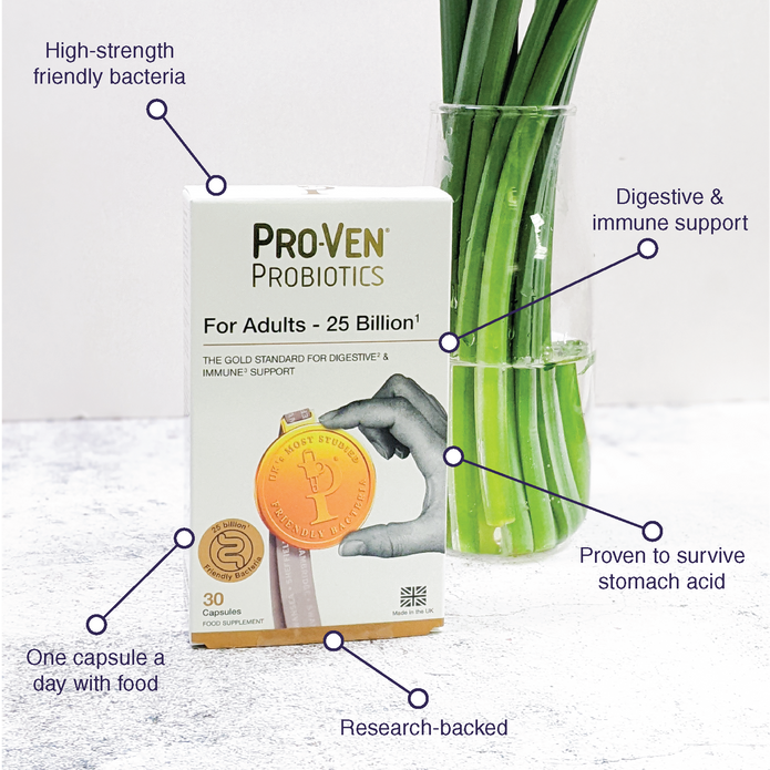 Lifestyle Image: ProVen probiotics for adults 25 billion capsules daily supplement lifestyle