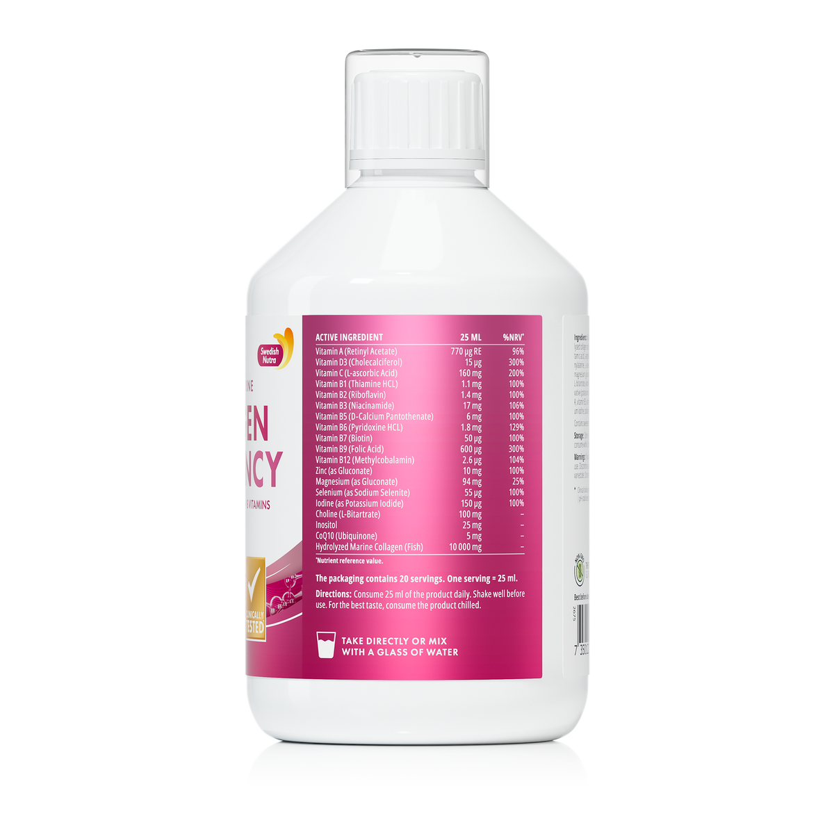 Schwedisches Nutra Kollagen Dream Flüssig Beere 500ml
