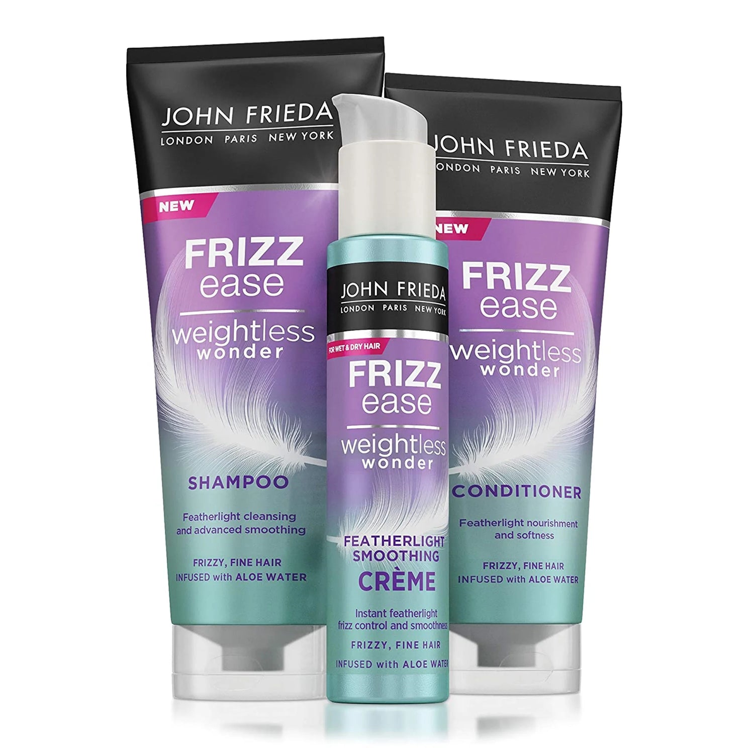 John Frieda Frizz Ease Weightless Wonder Smoothing Crème 100ml variant routine