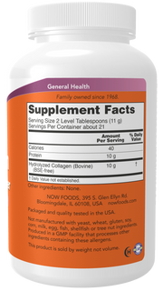 NOW Collagen Peptides Powder