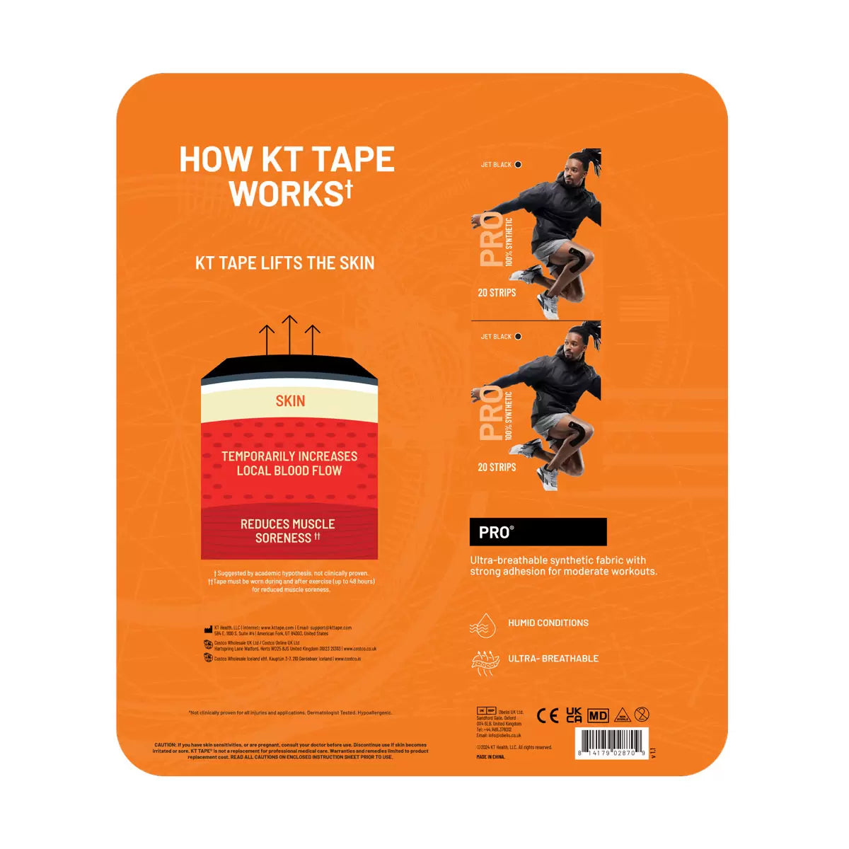 KT Tape Pro Synthetic Kinesiology Tape  barcode.
