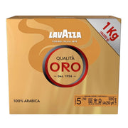 Lavazza Qualità Oro Ground Coffee, cardboard box packaging, floral and fruity aroma, 4 x 250g