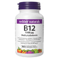 Webber Naturals Vitamin B12 Methylcobalamin 1000 µg – 365 Sublingualtabletten