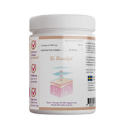 Supplement facts & ingredients image: Swedish Nutra collagen powder supplement facts ingredients 300g