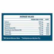 Liquid I.V. Hydration Multiplier Passion Fruit Electrolyte Powder, sachet packaging, passion fruit flavour, 30 x 16g sachets, nutrition information
