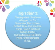 Infacol Baby Comfort Aid 85ml bottle with dropper, for infant wind and colic support ingredients.