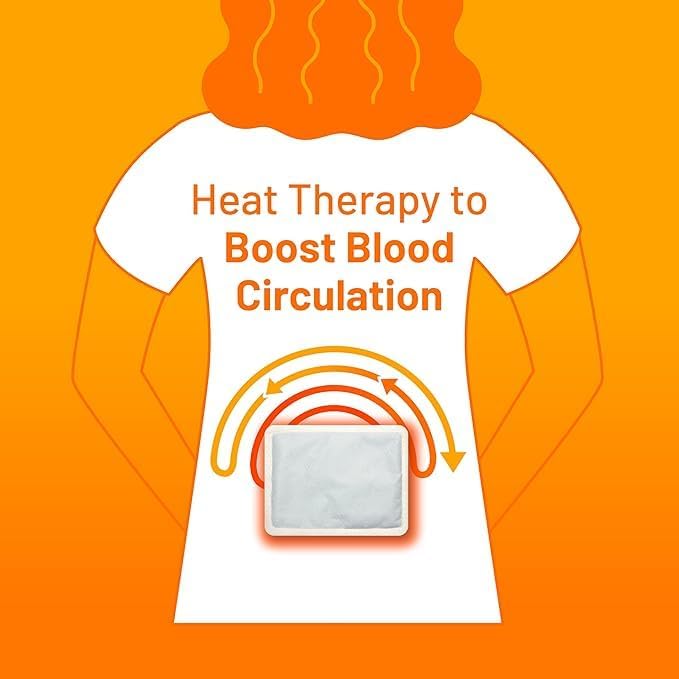 Cura-Heat 24H non-medicinal heat patch back shoulder air-activated 4 patches 