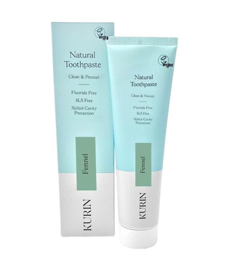 Kurin Natural Toothpaste fennel flavour toothpaste tube fluoride free 100ml