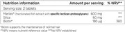 Supplement facts panel and directions for Nourkrin Woman tablets.