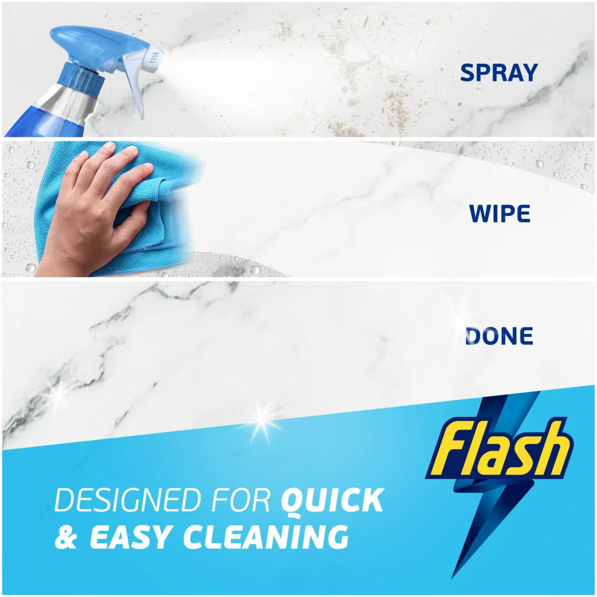Flash Spray Wipe Hinched Multi-Purpose Cleaner Wild Berries 800ml