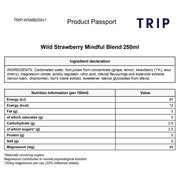 TRIP Mindful Blends Summer Mixed Pack 12 x 250ml cans Wild Strawberry ingredients and nutrition information