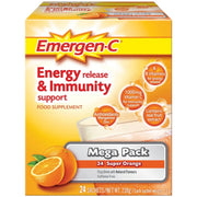Emergen-C Super Orange Vitamin C Drink Mix 24 x 9.9g sachets multipack front packaging