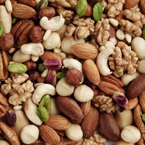 Lifestyle/use image: Sun Valley mixed nuts and fruit snack everyday desk snack
