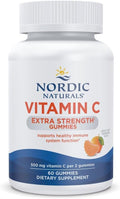 Nordic Naturals Extra Stärke Vitamin C 500 mg, Mandarine – 60 Gummibärchen