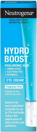 Neutrogena Hydro Boost Augencreme 15ml - Mit Hyaluronsäure & Vitamin E
