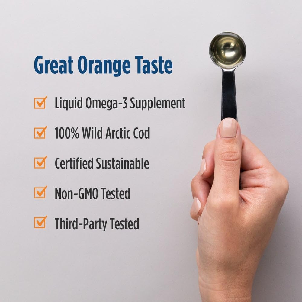Nordic Naturals Arctic Cod Liver Oil Orange 237ml Pack of 2