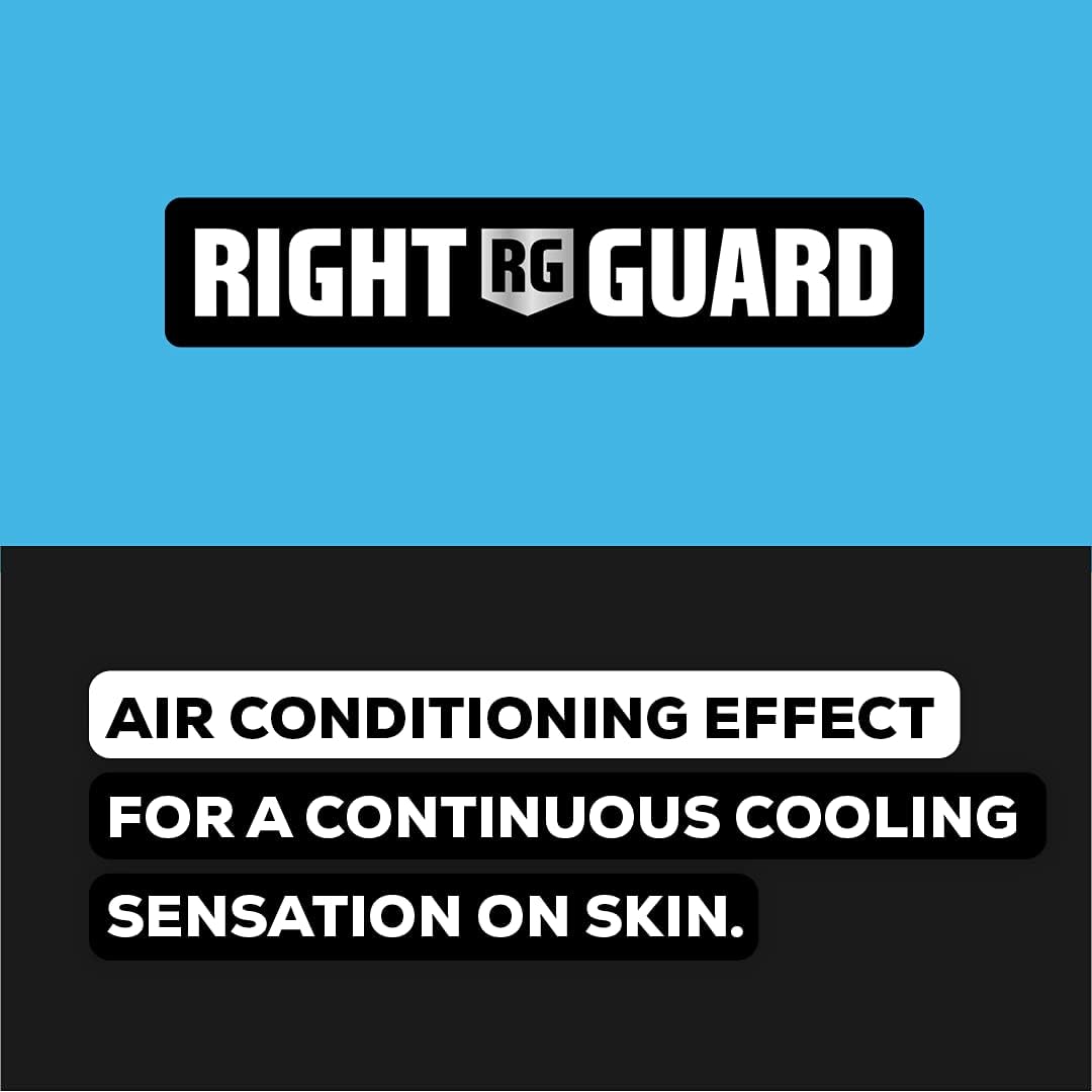 Right Guard Xtreme Cool Anti-Perspirant Deodorant Spray 150ml ingredient information panel