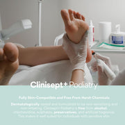 Clinisept+ Podiatry Foot Hygiene Spray - pH Neutral & Alcohol Free - 250ml