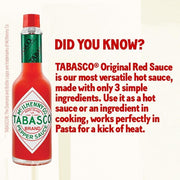 Tabasco Original Red Pepper Sauce 444ml ingredients information