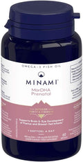 Minami MorDHA Prenatal – 480mg DHA + 104mg EPA – 60 Weichkapseln