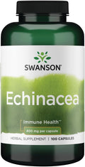 Swanson Echinacea 400mg Kräuterergänzung 100 Kapseln