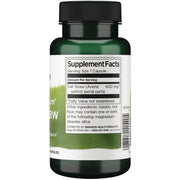 Swanson Full Spectrum Oat Straw 400mg 60 Capsules supplement facts ingredients & barcode panel