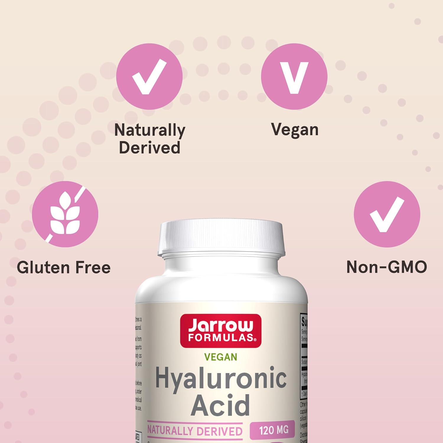 Jarrow Formulas Hyaluronic Acid 120mg Veggie Capsules
