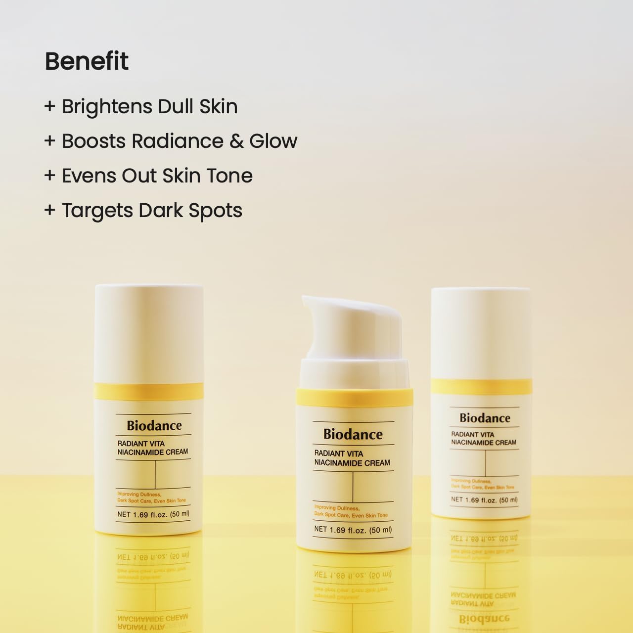 Biodance Radiant Vita Niacinamide Face Cream 50ml benefits