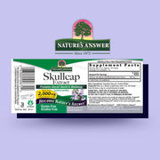 Nature's Answer Alcohol-Free Skullcap Herb Extract 30ml barcode packaging