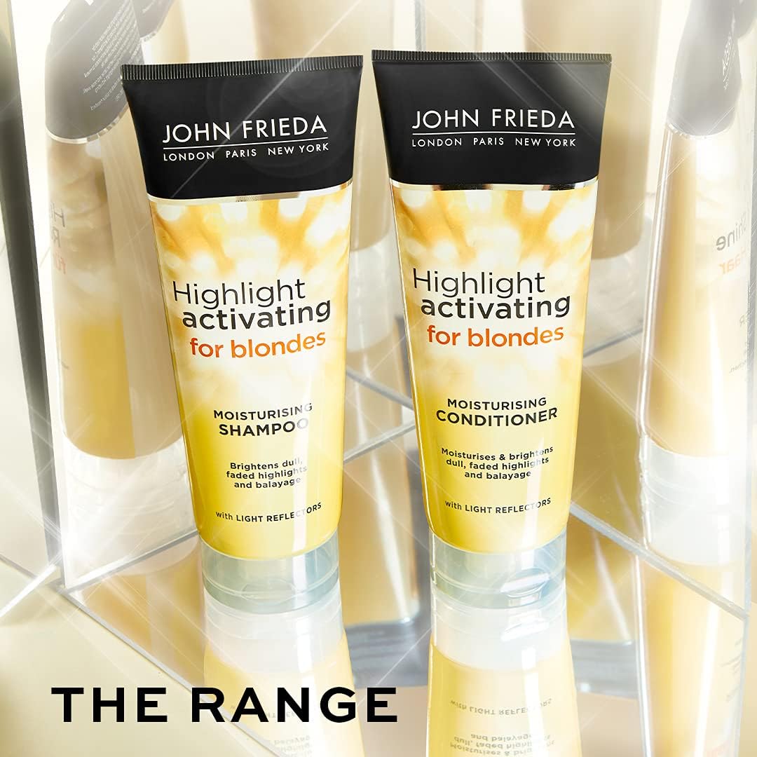 John Frieda Highlight Activating Moisturising Shampoo for Blondes 175ml & Conditioner range