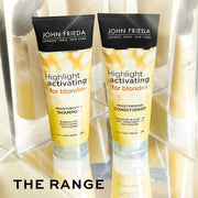 John Frieda Highlight Activating Moisturising Shampoo for Blondes 175ml & Conditioner range