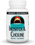 Source Naturals Inositol & Cholin 800mg Tabletten – 50 Stück