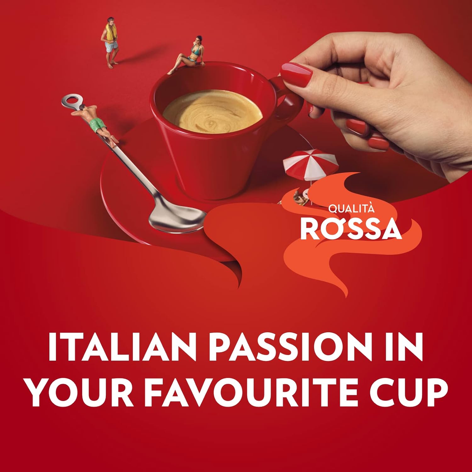 Lavazza Qualità Rossa Coffee Beans Arabica & Robusta – 1kg