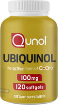 Qunol Ubiquinol CoQ10 100mg Softgels 120 Count