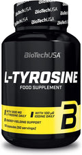 BiotechUSA L-Tyrosin 1000 mg plus Jod Nahrungsergänzungsmittel – 100 Kapseln