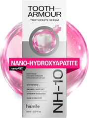 Hismile Tooth Armour NH-10 Nano-Hydroxyapatite Toothpaste Serum, bottle and carton packaging, flavour not specified, 20ml