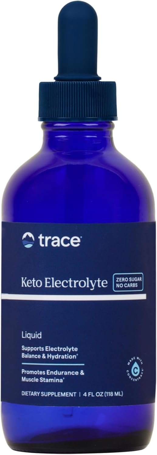 Front Image: Trace Minerals Keto Electrolyte drops liquid bottle 118ml