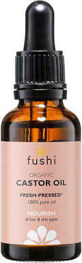 Fushi Organic Castor Oil 30 ml | Fresh-Pressed & 100% Pure Nourishing Oil for Hair, Skin & Lashes