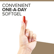 How to Use: Qunol Ubiquinol CoQ10 omega-3 softgels daily use instructions bottle 90 count