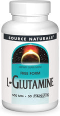 Source Naturals L-Glutamine 500mg Free Form - 50 Capsules