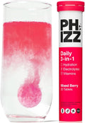 Phizz Daily 3-in-1 Electrolyte & Multivitamin Mixed Berry Tablets – 20 Count