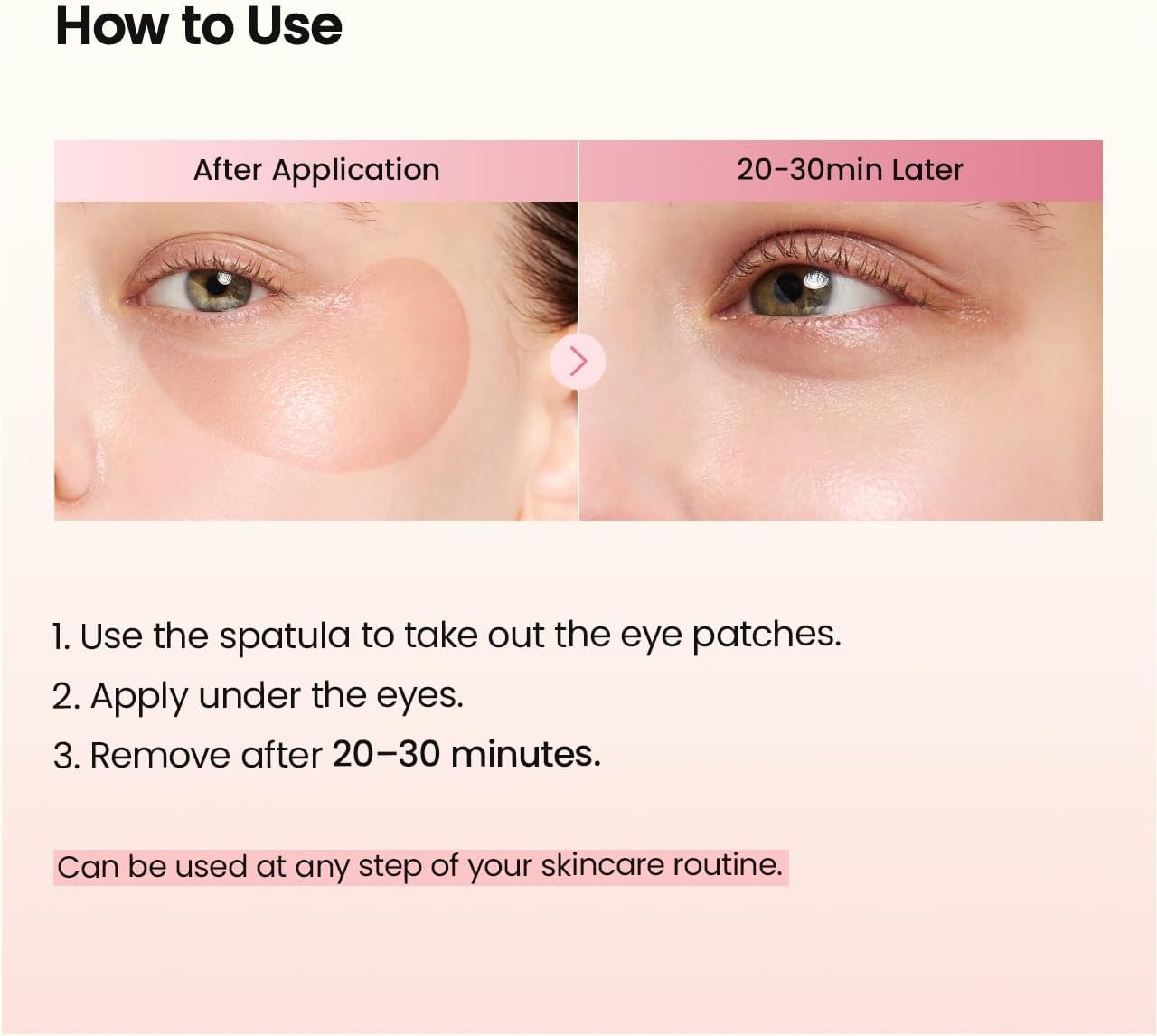 Biodance Collagen Peptide Hydrogel Under Eye Patches 30 Pairs application guide for under-eye care