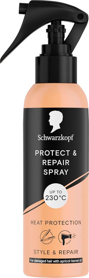 Schwarzkopf Protect & Repair Heat Protection Spray bottle 200ml front product packaging