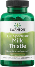 Swanson Full Spectrum Mariendistel 500mg – 100 vegane Kapseln