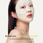 Biodance Radiant Vita Niacinamide Hydrogel Face Mask 4 Sheets hydrogel face mask during skincare routine
