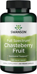 Swanson Mönchspfeffer-Ergänzung 400 mg – 120 vegane Kapseln
